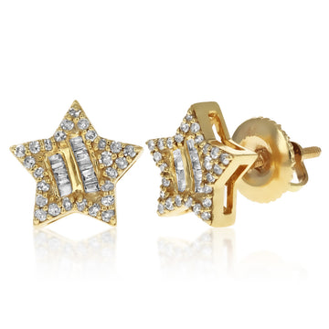 Diamond Star Earrings
